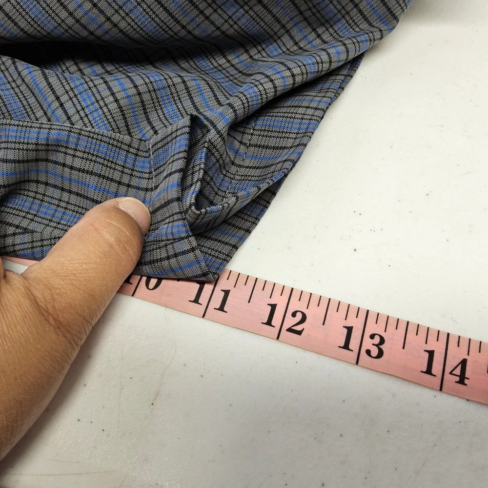 Ben Hogan Performance Golf Shorts‎ Mens 36 Grey Blue Plaid Check Athletic